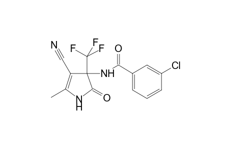 3-Chloro-N-[4-cyano-5-methyl-2-oxo-3-(trifluoromethyl)-2,3-dihydro-1H-pyrrol-3-yl]benzamide