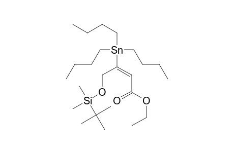 (E)-4-[tert-butyl(dimethyl)silyl]oxy-3-tributylstannyl-2-butenoic acid ethyl ester