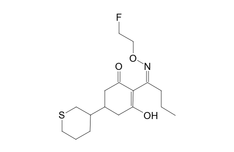 2-Cyclohexen-1-one, 2-[1-[(2-fluoroethoxy)imino]butyl]-3-hydroxy-5-(tetrahydro-2H-thiopyran-3-yl)-