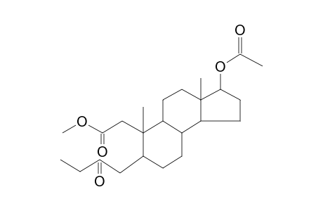 17.beta.-Acetoxy-3-ethyl-3-oxo-2,3-seco-5.alpha.-androstan-2-oic acid methyl ester