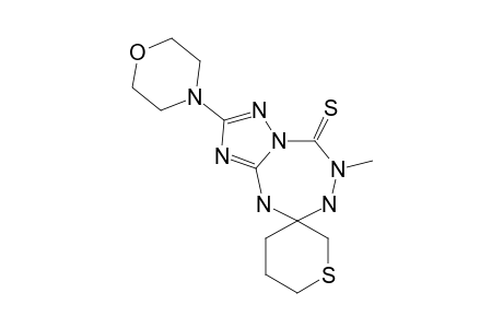 6-METHYL-2-MORPHOLINO-5,6,8,9-TETRAHYDRO-[1,2,4]-TRIAZOLO-[1,5-D]-[1,2,4,6]-TETRAZEPINE-5-7H-THIONE-8-SPIRO-(3'-THIACYClOHEXANE)