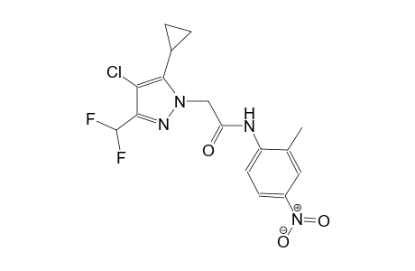 2-[4-chloro-5-cyclopropyl-3-(difluoromethyl)-1H-pyrazol-1-yl]-N-(2-methyl-4-nitrophenyl)acetamide