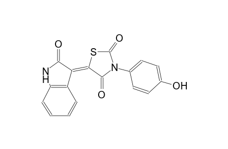 (5Z)-3-(4-hydroxyphenyl)-5-(2-oxo-1,2-dihydro-3H-indol-3-ylidene)-1,3-thiazolidine-2,4-dione
