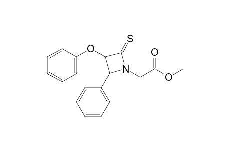 4-Phenyl-1-[(methoxycarbonyl)methyl]-3-phenoxy-2-thioxoazetidine