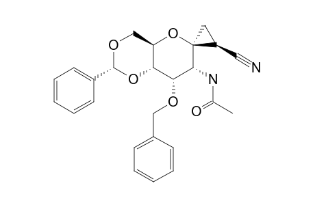 4-ACETAMIDO-3,7-ANHYDRO-5-O-BENZYL-6,8-O-BENZYLIDENE-2,4-DIDEOXY-2,3-C-METHYLENE-D-ERYTHRO-D-ALTRO-OCTONITRILE