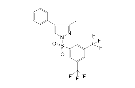 1-[[3,5-bis(trifluoromethyl)phenyl]sulfonyl]-3-methyl-4-phenyl-1H-pyrazole