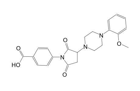 4-{3-[4-(2-methoxyphenyl)-1-piperazinyl]-2,5-dioxo-1-pyrrolidinyl}benzoic acid