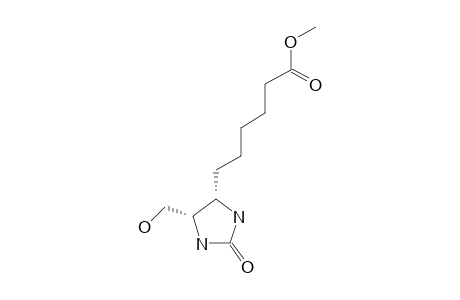 5-HYDROXYMETHYL-4-(5-METHOXYCARBONYLPENTYL)-IMIDAZOLIDIN-2-ONE