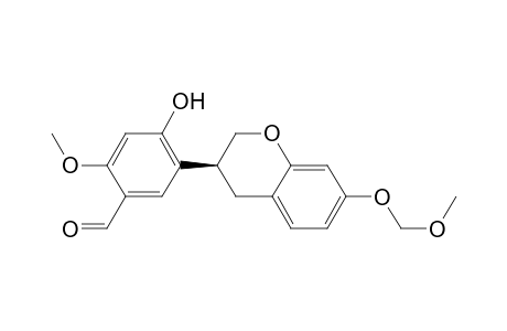 Benzaldehyde, 5-[3,4-dihydro-7-(methoxymethoxy)-2H-1-benzopyran-3-yl]-4-hydroxy-2-methoxy-, (S)-
