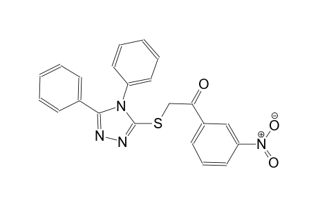 2-[(4,5-diphenyl-4H-1,2,4-triazol-3-yl)sulfanyl]-1-(3-nitrophenyl)ethanone