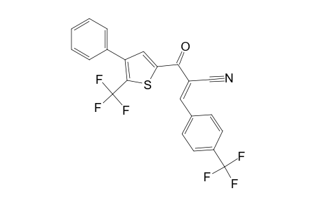 (2E)-2-([4-Phenyl-5-(trifluoromethyl)-2-thienyl]carbonyl)-3-[4-(trifluoromethyl)phenyl]-2-propenenitrile