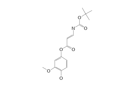 4-HYDROXY-3-METHOXYPHENYL-(E)-3-TERT.-BUTOXYCARBONYLAMINO)-PROPENOATE