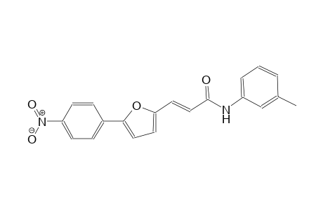 (E)-N-(3-methylphenyl)-3-[5-(4-nitrophenyl)-2-furanyl]-2-propenamide