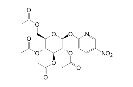 2-[(beta-D-glucopyranosyl)oxy]-5-nitropyridine, tetraacetate