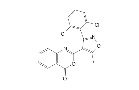 2-[3-(2,6-dichlorophenyl)-5-methyl-4-isoxazolyl]-4H-3,1-benzoxazin-4-one