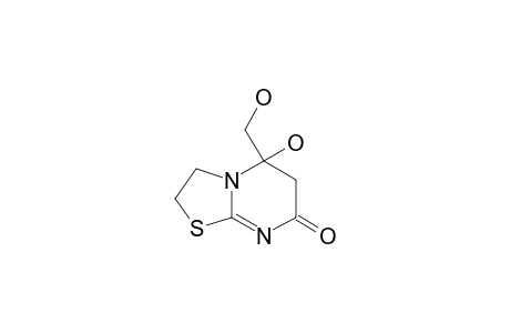5-hydroxy-5-methylol-3,6-dihydro-2H-thiazolo[3,2-a]pyrimidin-7-one