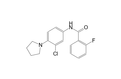 benzamide, N-[3-chloro-4-(1-pyrrolidinyl)phenyl]-2-fluoro-