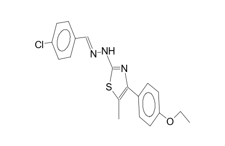 2-[2-(4-chlorobenzylidene)hydrazino]-4-(4-ethoxyphenyl)-5-methyl-1,3-thiazole