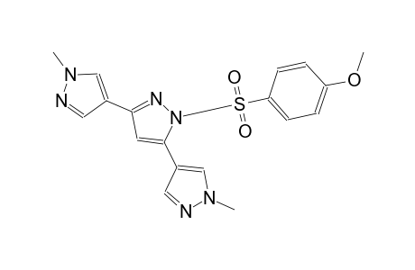 1'-((4-methoxyphenyl)sulfonyl)-1,1''-dimethyl-1H,1'H,1''H-4,3':5',4''-terpyrazole