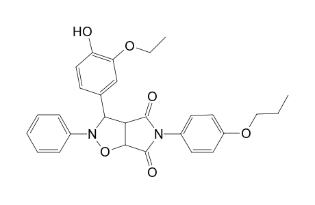 2H-Pyrrolo[3,4-d]isoxazole-4,6(3H,5H)-dione, 3-(3-ethoxy-4-hydroxyphenyl)dihydro-2-phenyl-5-(4-propoxyphenyl)-