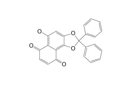 5-Hydroxy-2,2-diphenyl-benzo[g][1,3]benzodioxole-6,9-dione