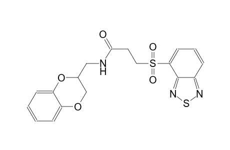 propanamide, 3-(2,1,3-benzothiadiazol-4-ylsulfonyl)-N-[(2,3-dihydro-1,4-benzodioxin-2-yl)methyl]-