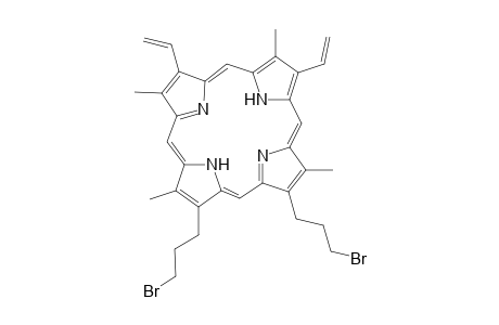 6,7-Bis(3-bromopropyl)-1,3,5,8-tetramethyl-2,4-divinylporphyrin