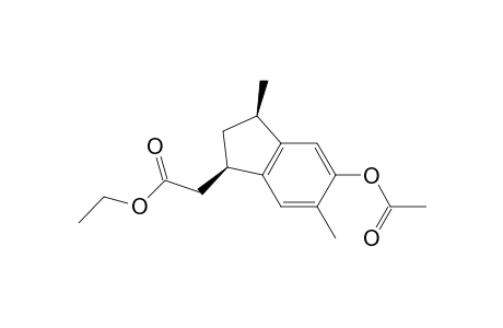 Ethyl cis-(5-Acetoxy-3,6-dimethyl-1-indanyl)acetate