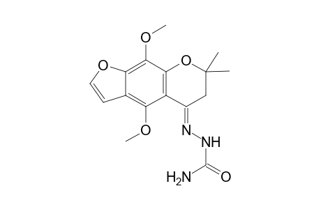 2-(4,9-Dimethoxy-7,7-dimethyl-6,7-dihydro-5H-furo[3,2-g]chromen-5-ylidene) hydrazinecarboxamide
