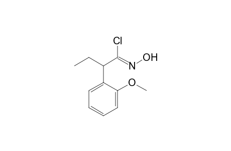 2-(2-Methoxyphenyl)butanohydroximoyl chloride