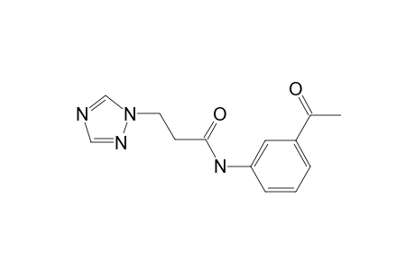 1H-1,2,4-Triazole-1-propanamide, N-(3-acetylphenyl)-