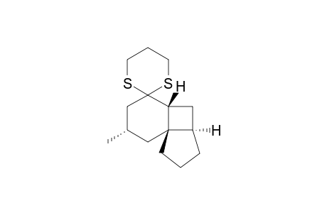 (3aR,4aR,7S,8aS)-7-Methyloctahydro-6H-spiro{cyclopenta[1,4]cyclobuta[1,2]benzene-5,2'-[1,3]dithiane}