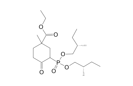 Bis(2(S)-methylbutyl) 5-(Ethoxycarbonyl)-5-methyl-2-oxocyclohexyl Phosphate