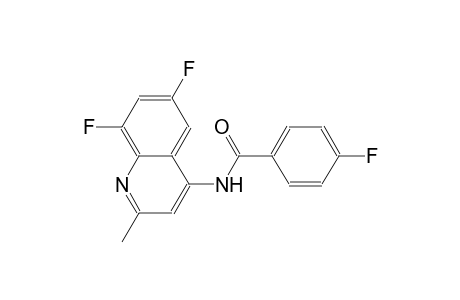 benzamide, N-(6,8-difluoro-2-methyl-4-quinolinyl)-4-fluoro-