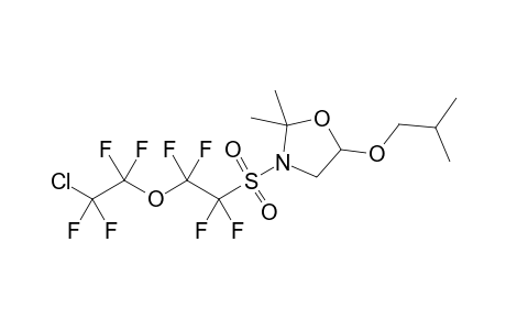 5-Isobutoxy-3-[2-(2-chloro-1,1,2,2-tetrafluoroethoxy)-1,1,2,2-tetrafluoroethanesulfonyl]-2,2-dimethyloxazolidine