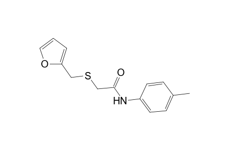 2-[(furan-2-ylmethyl)sulfanyl]-N-(4-methylphenyl)acetamide