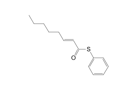 (E)-2-octenethioic acid S-phenyl ester