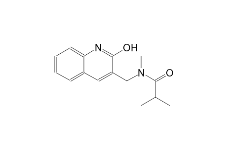 N-[(2-hydroxy-3-quinolinyl)methyl]-N,2-dimethylpropanamide