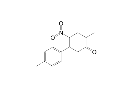 2-Methyl-5-(4-methylphenyl)-4-nitrocyclohexanone