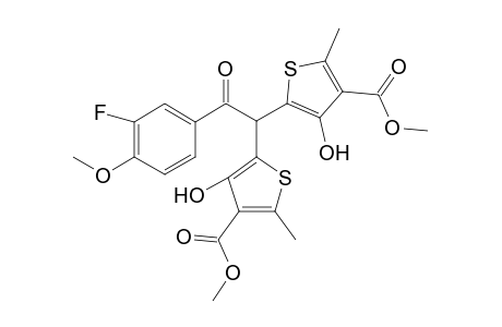 3-Thiophenecarboxylic acid, 5-[2-(3-fluoro-4-methoxyphenyl)-1-[3-hydroxy-4-(methoxycarbonyl)-5-methyl-2-thienyl]-2-oxoethyl]-4-hydroxy-2-methyl-, methyl ester