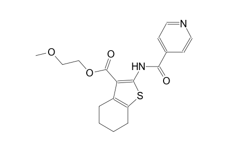 2-methoxyethyl 2-(isonicotinoylamino)-4,5,6,7-tetrahydro-1-benzothiophene-3-carboxylate