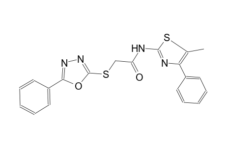 N-(5-methyl-4-phenyl-1,3-thiazol-2-yl)-2-[(5-phenyl-1,3,4-oxadiazol-2-yl)sulfanyl]acetamide