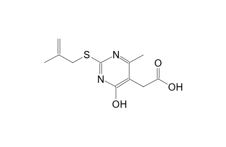 5-pyrimidineacetic acid, 4-hydroxy-6-methyl-2-[(2-methyl-2-propenyl)thio]-