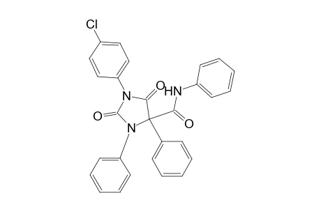 4-Imidazolidinecarboxamide, 1-(4-chlorophenyl)-2,5-dioxo-N,3,4-triphenyl-