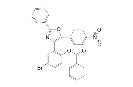4-Bromo-2-(5-(4-nitrophenyl)-2-phenyloxazol-4-yl)phenyl benzoate