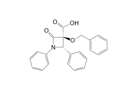 (trans)-2-(Benzyloxy)-1,4-diphenyl - .beta.-Lactam - 3-carboxylic Acid
