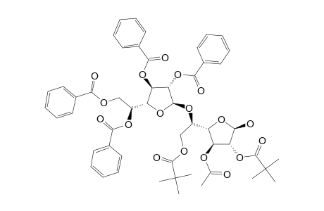 2,3,5,6-TETRA-O-BENZOYL-BETA-D-GALACTOFURANOSYL-(1->5)-3-O-ACETYL-2,6-DI-O-PIVALOYL-BETA-D-GALACTONOSE