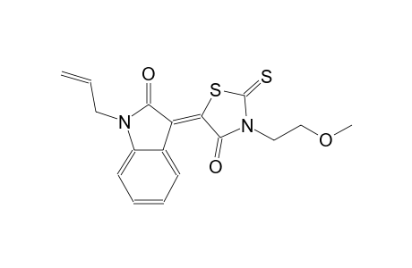 (3Z)-1-allyl-3-[3-(2-methoxyethyl)-4-oxo-2-thioxo-1,3-thiazolidin-5-ylidene]-1,3-dihydro-2H-indol-2-one