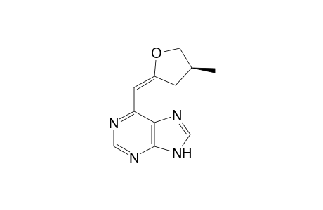 6-[(E)-[(4S)-4-methyl-2-oxolanylidene]methyl]-7H-purine