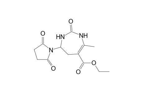 1H-1,3-Diazepine-5-carboxylic acid, 7-(2,5-dioxo-1-pyrrolidinyl)-2,3,6,7-tetrahydro-4-methyl-2-oxo-, ethyl ester